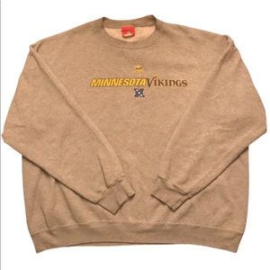 Minnesota Vikings Grey Crewneck Size XL
